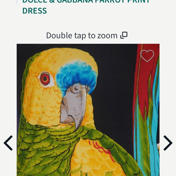 Dolce & Gabbana Vibrant Parrot Print Top vintage item - Picture 4 of 4